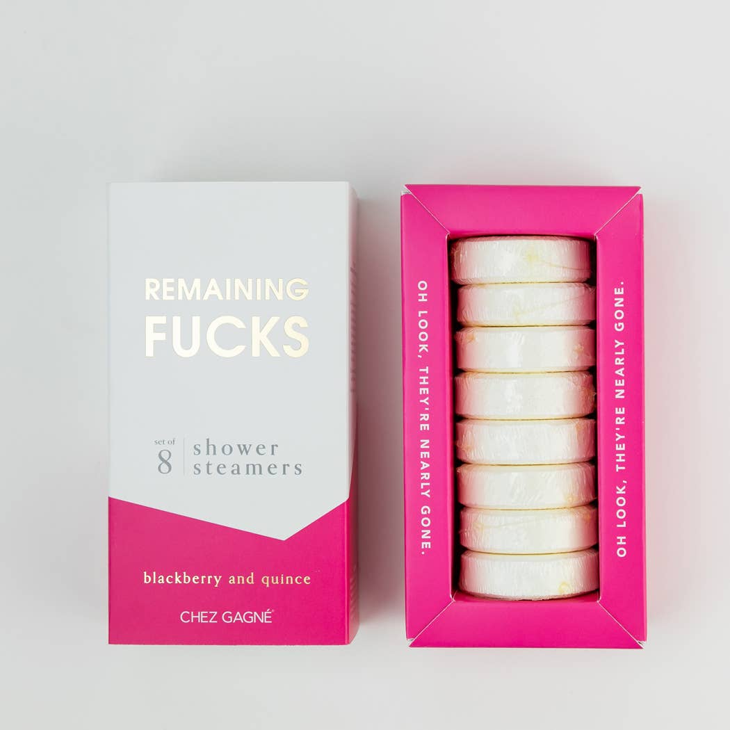 Remaining Fucks - Aromatherapy Shower Steamers - Blackberry Quince - Set of 8