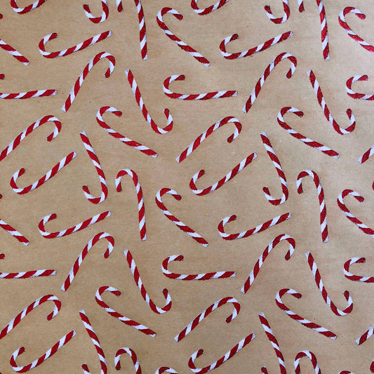 Candy Cane Glitter Wrap - Jumbo