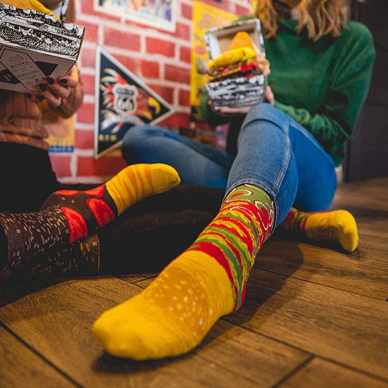 Foodie - Hamburger Socks 3 Pairs: SET