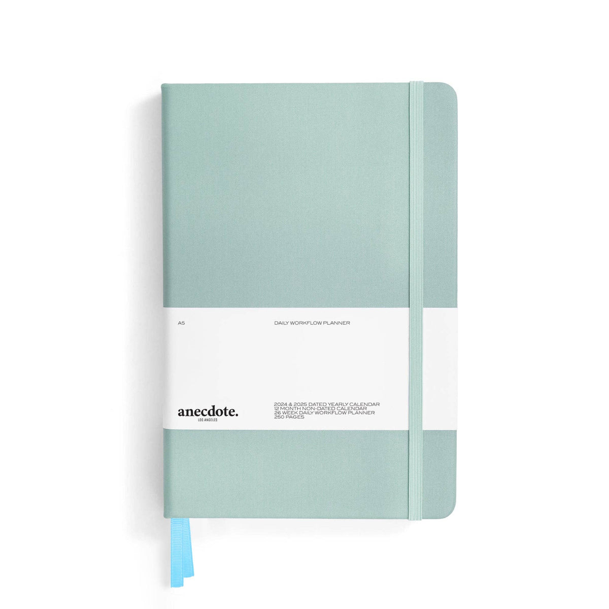 The Daily Planner - Hardcover with Library Buckram Cover: Dutch Blue