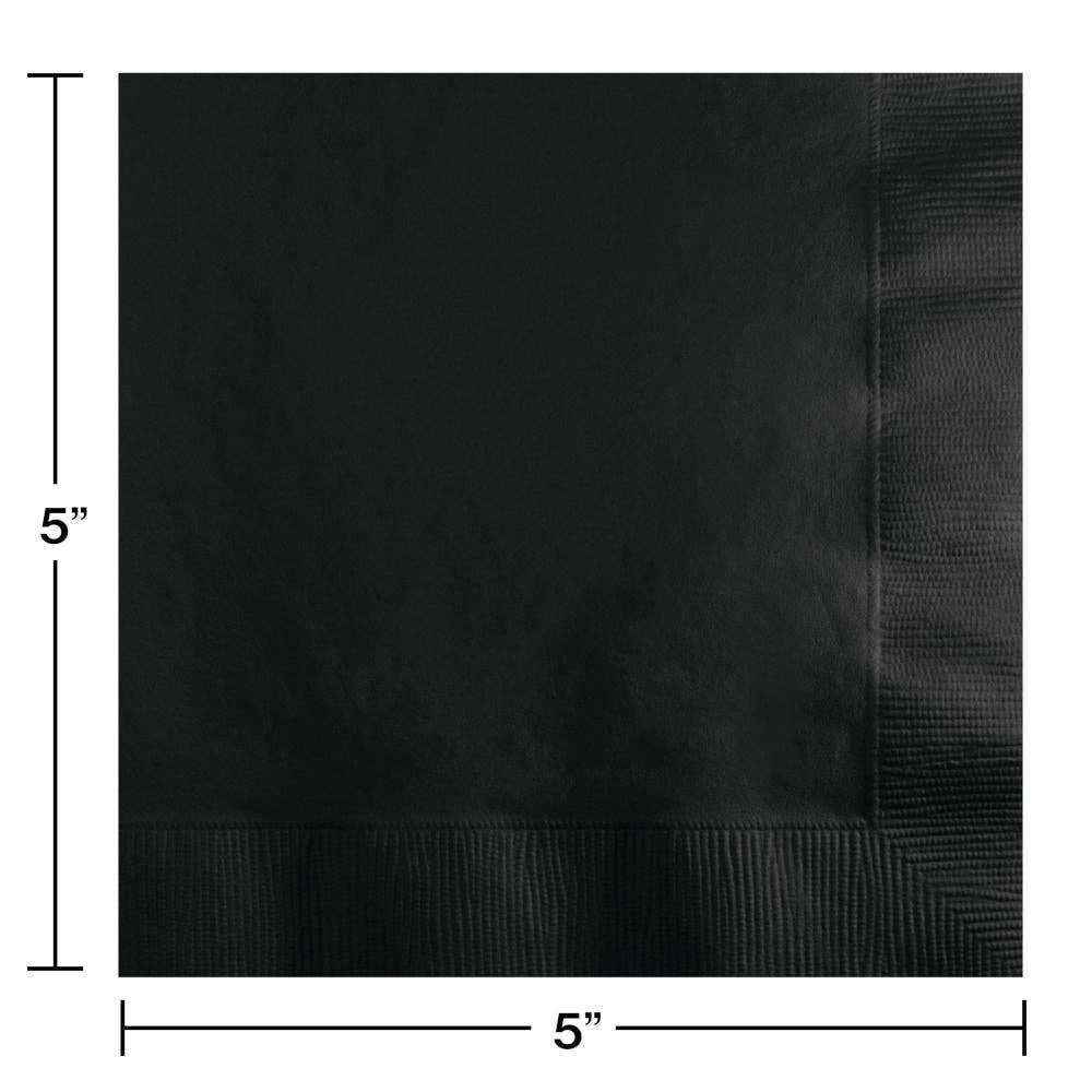 Black Velvet Value Friendly Beverage Napkins, 20/Pkg