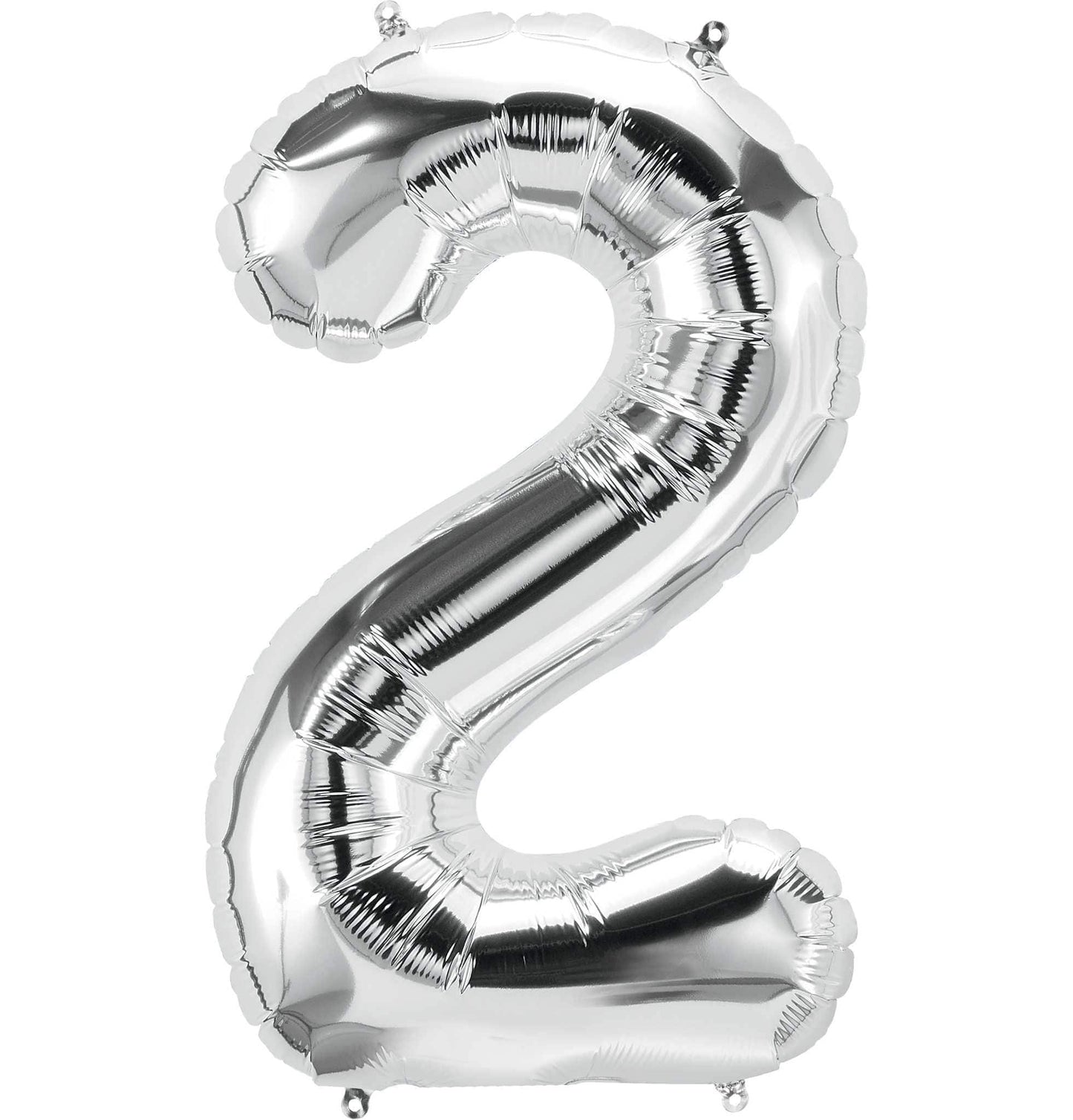 Silver/ Blue/ Black Foil Number Balloon