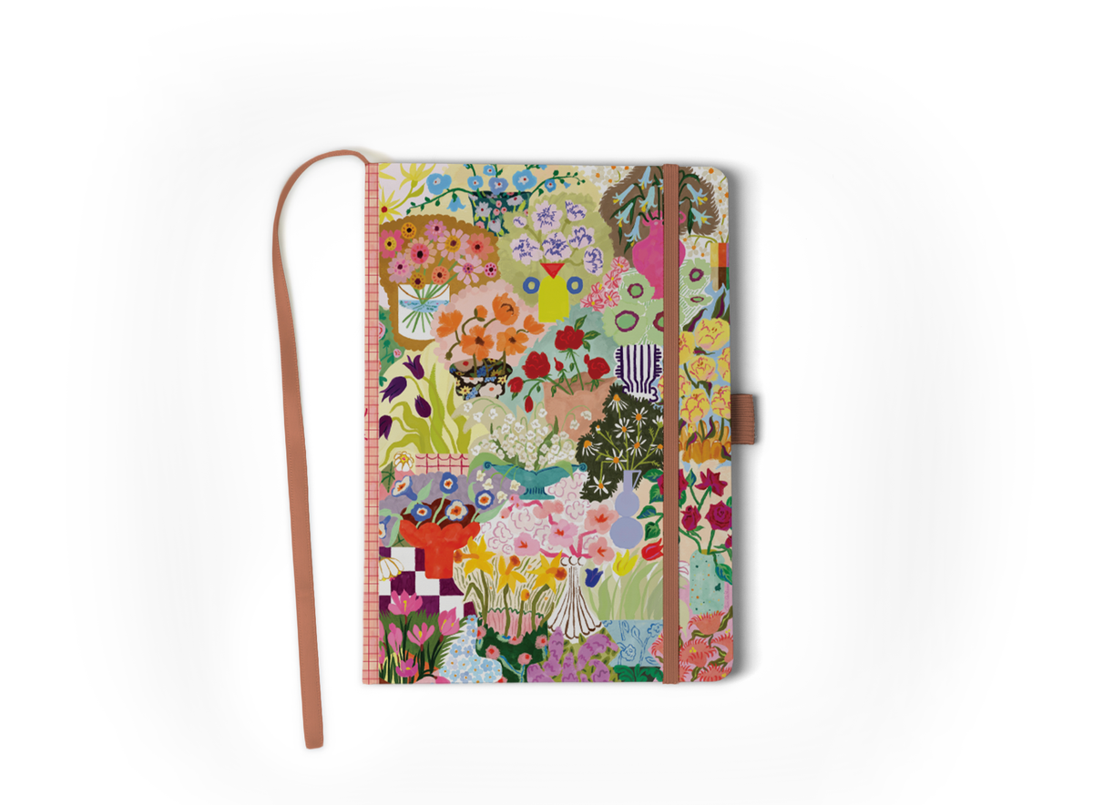 Wild Garden Soft Touch Hardbound Layflat Notebook HBLFE2549L