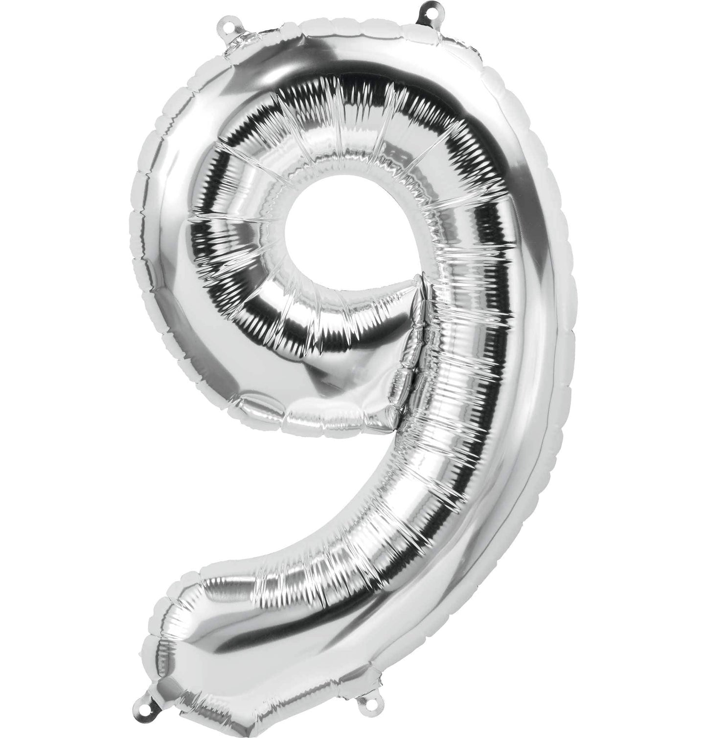 Silver/ Blue/ Black Foil Number Balloon