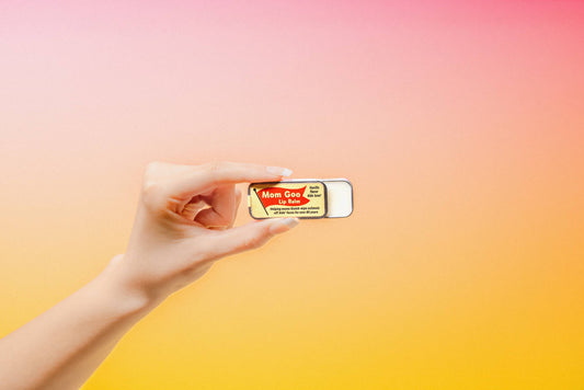 Mom Goo Lip Balm | Funny Old School Tin