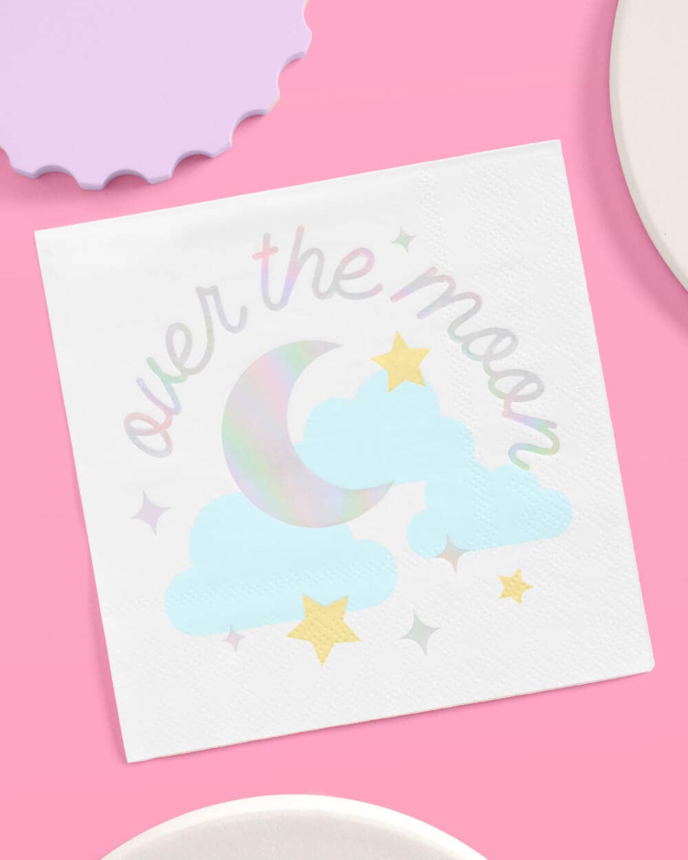 Over the Moon Napkins - 50 paper napkins baby shower