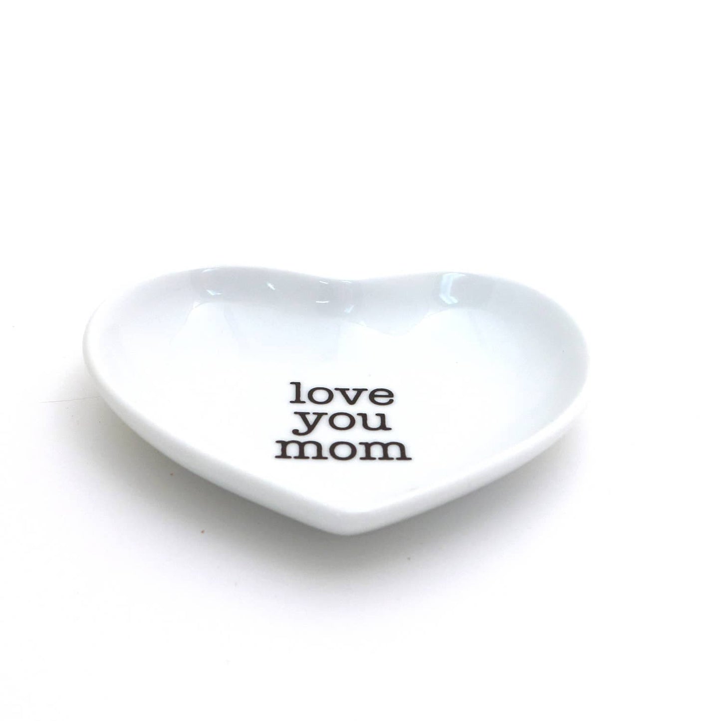Love You Mom, Mother's Day gift, Heart shaped dish ring dish