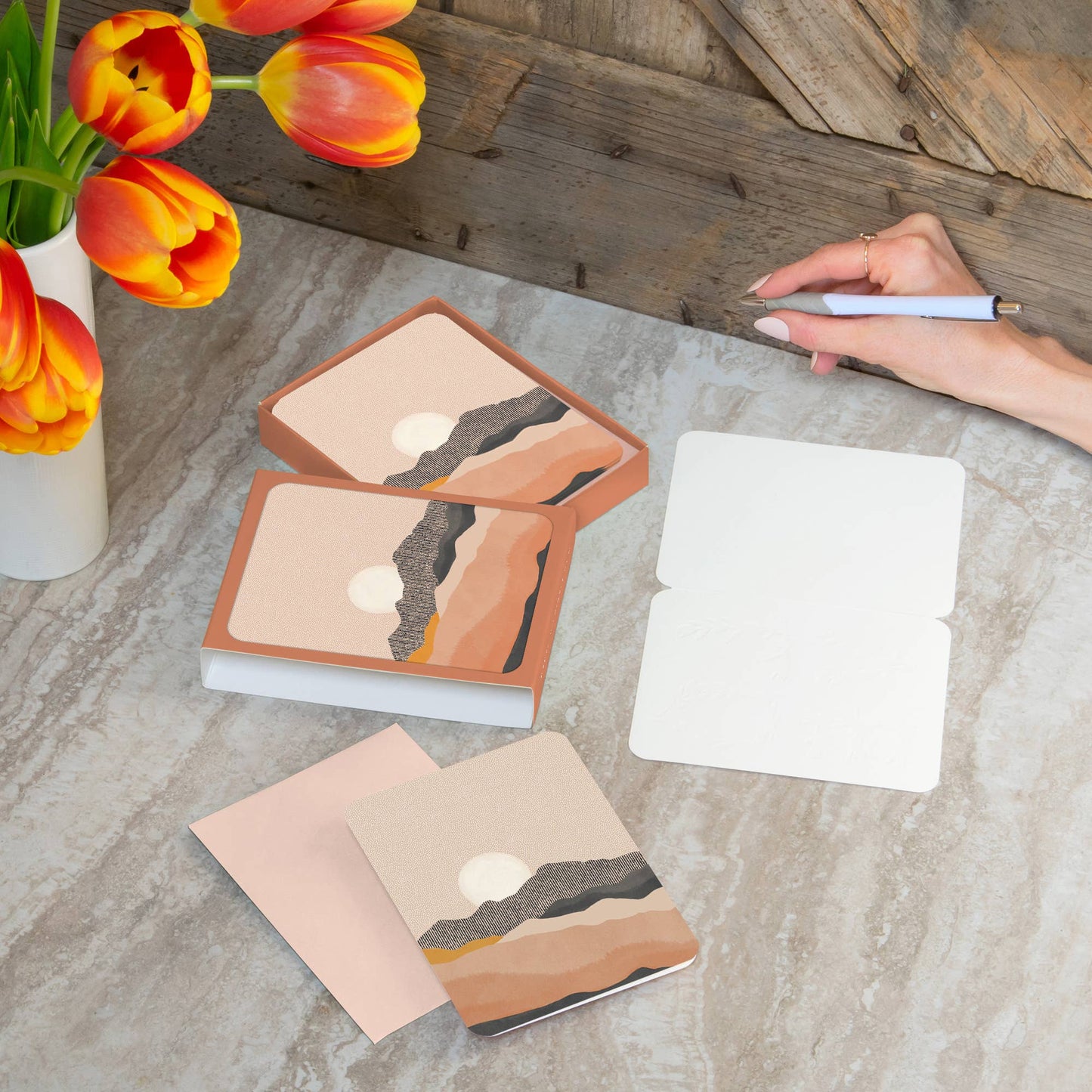 Artisan Notecards Sun on the Horizon