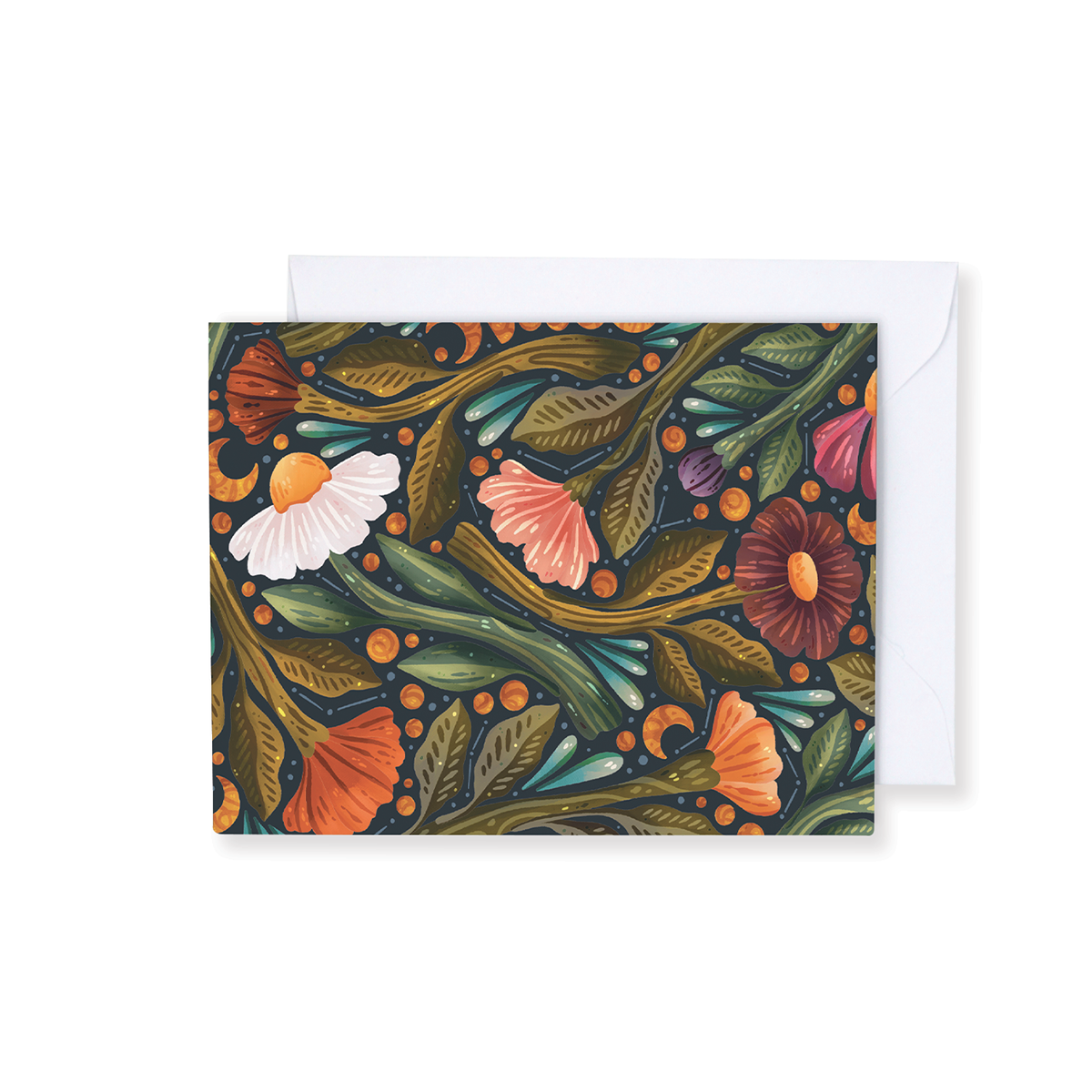 Nightsky Floral Notecards NC1837B