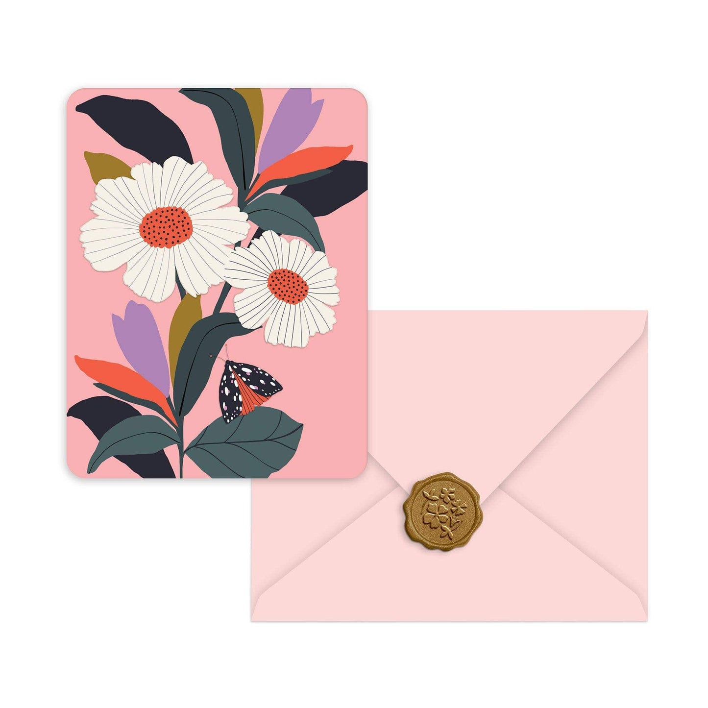 Blossoming Reflections Note Cards with Matching Wax Seals
