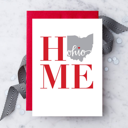 Home Ohio Greeting Card