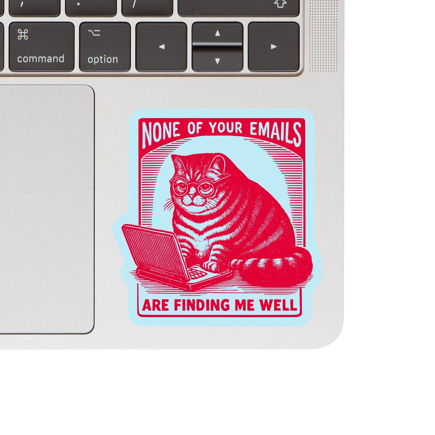 None Of Your Emails Are Finding Me Well Cat Sticker
