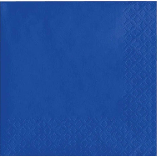 Cobalt Blue Value Friendly Luncheon Napkins, 20/Pkg