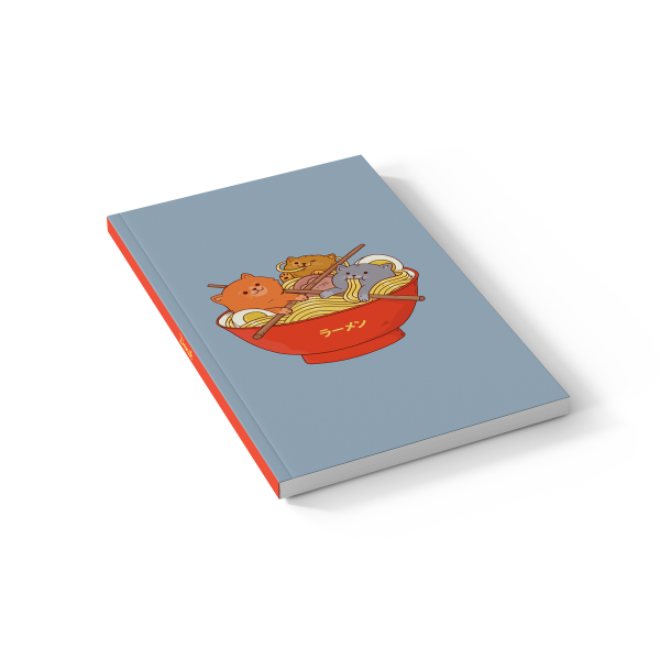 Ramen & Cats Soft-Touch Classic Layflat Notebook LFC1136L