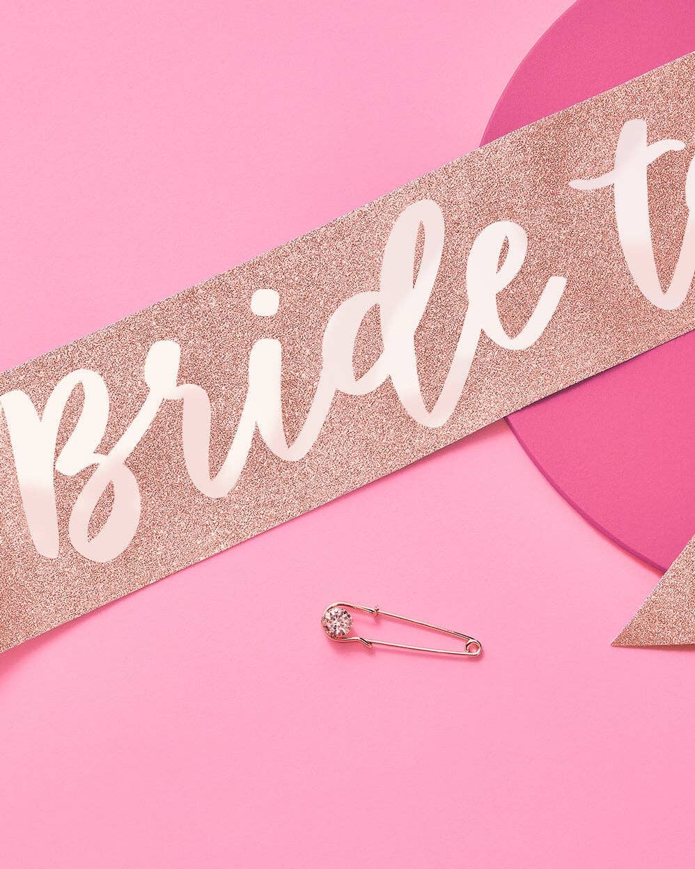 Bachelorette Party Bride To Be Rose Gold Sash, Accessory