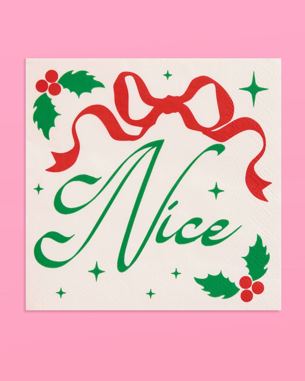 Naughty or Nice Napkins - 25 paper napkins Christmas Xmas Holiday Tablescape
