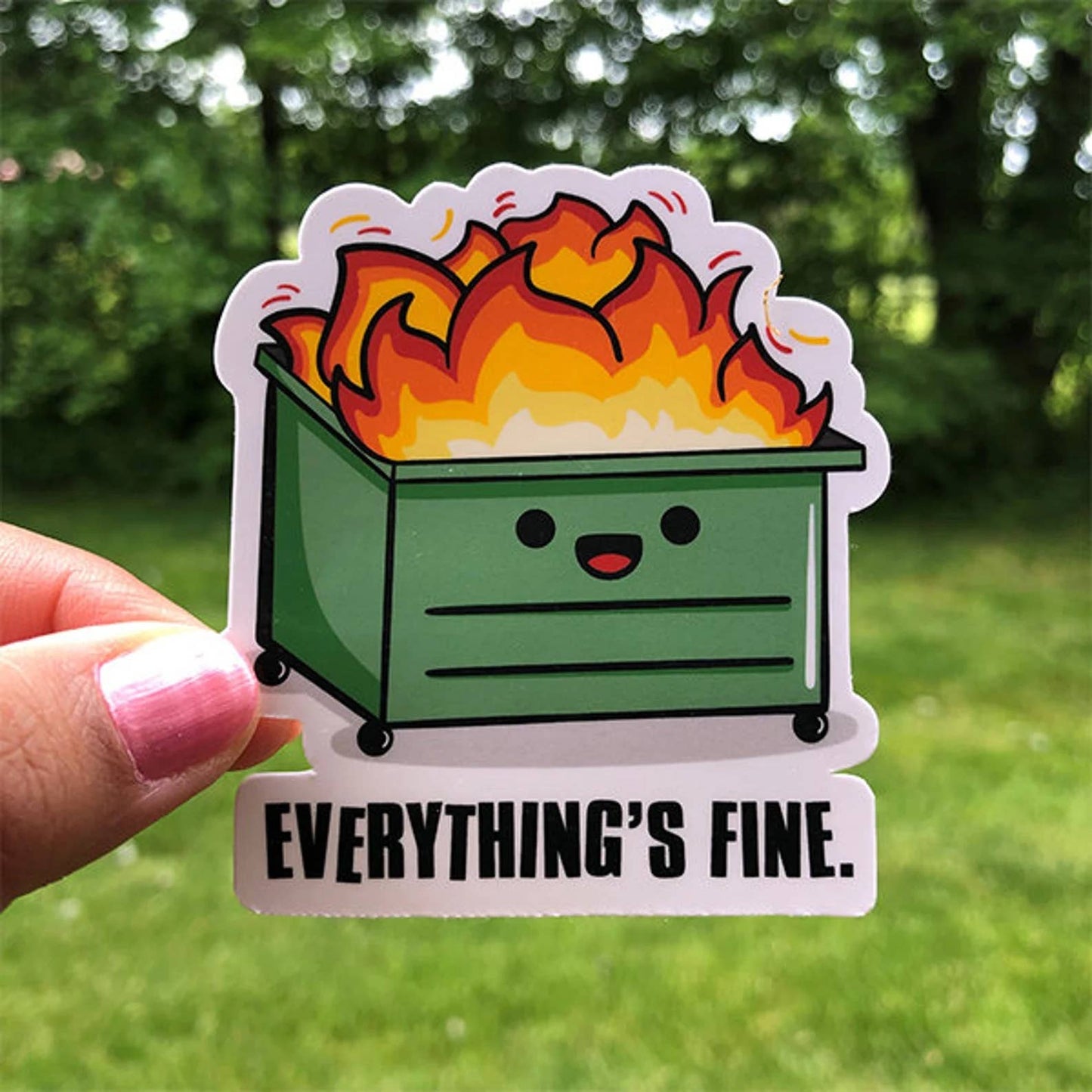 Dumpster Fire Sticker