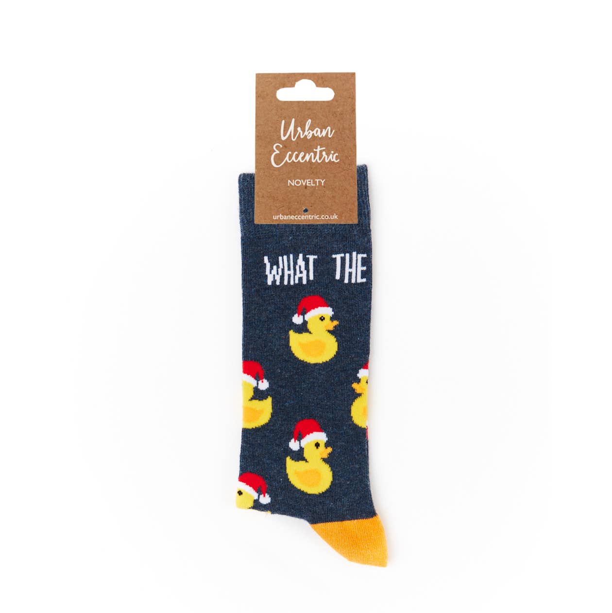 Unisex Christmas What The Duck Socks: 6 - 11