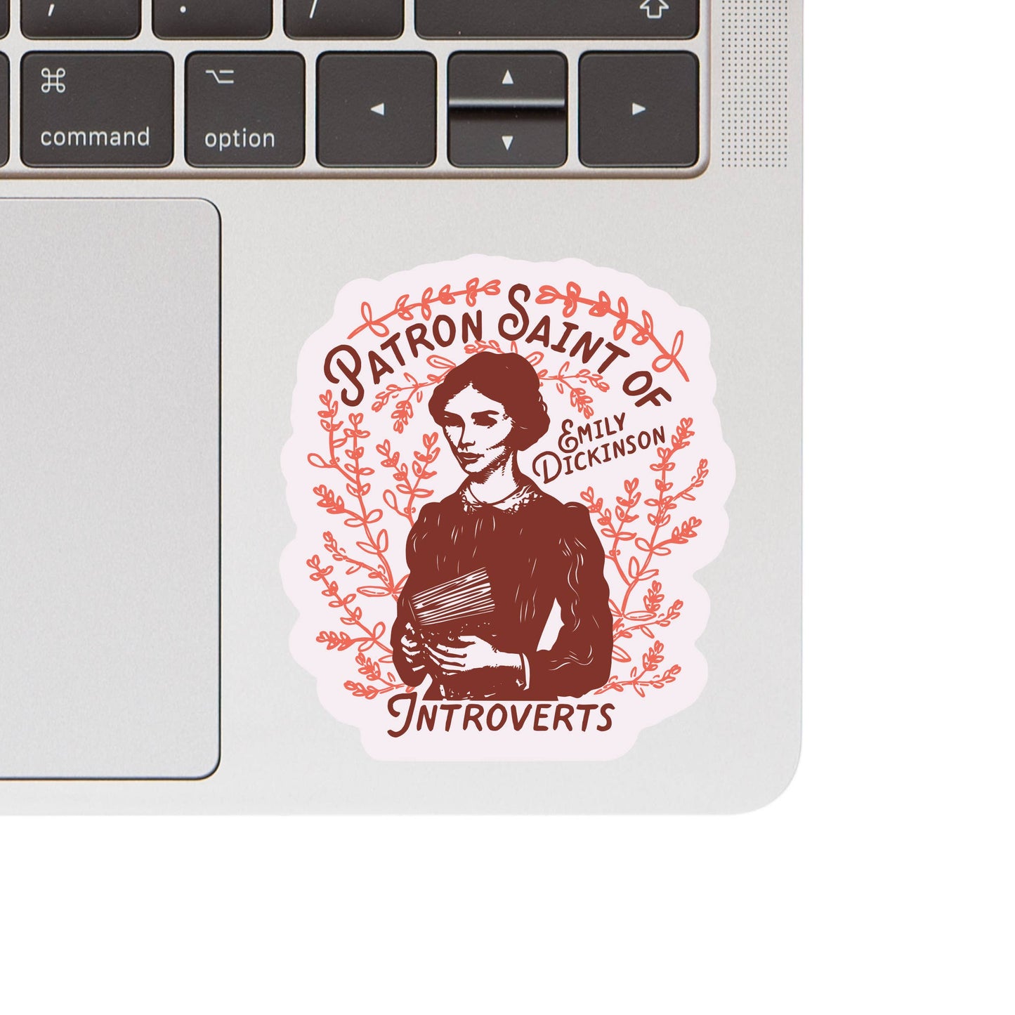 Patron Saint of Introverts Emily Dickinson Sticker
