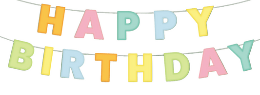 Pastel Padded Felt Banner