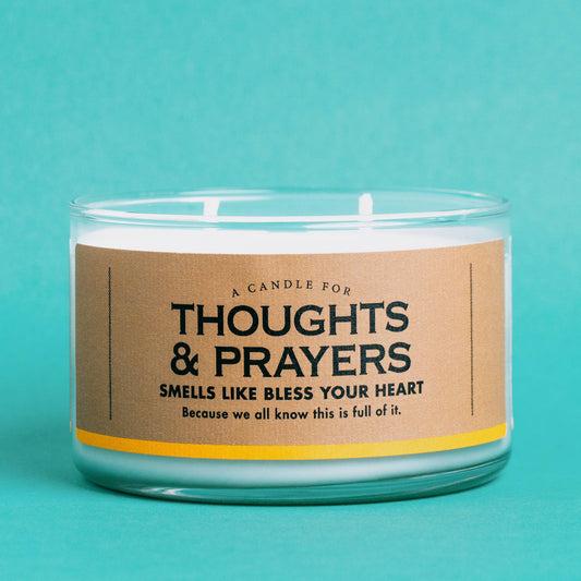 A Candle for Thoughts and Prayers | Funny Candle