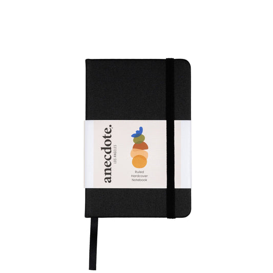 Pocket Notebook | Small Lined Journal | 7 Colors : Black