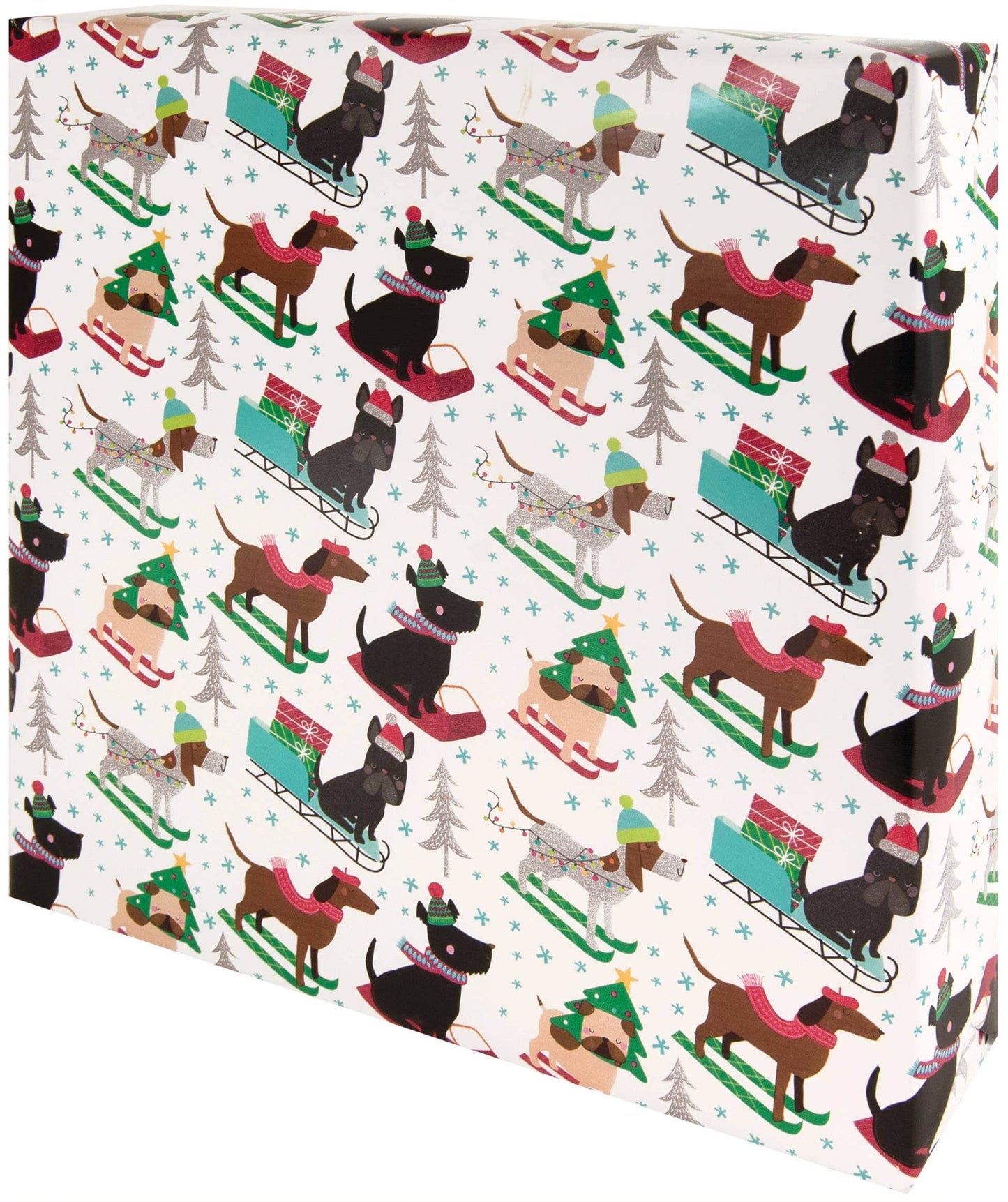 Doggin' Down Hill Wrapping Paper