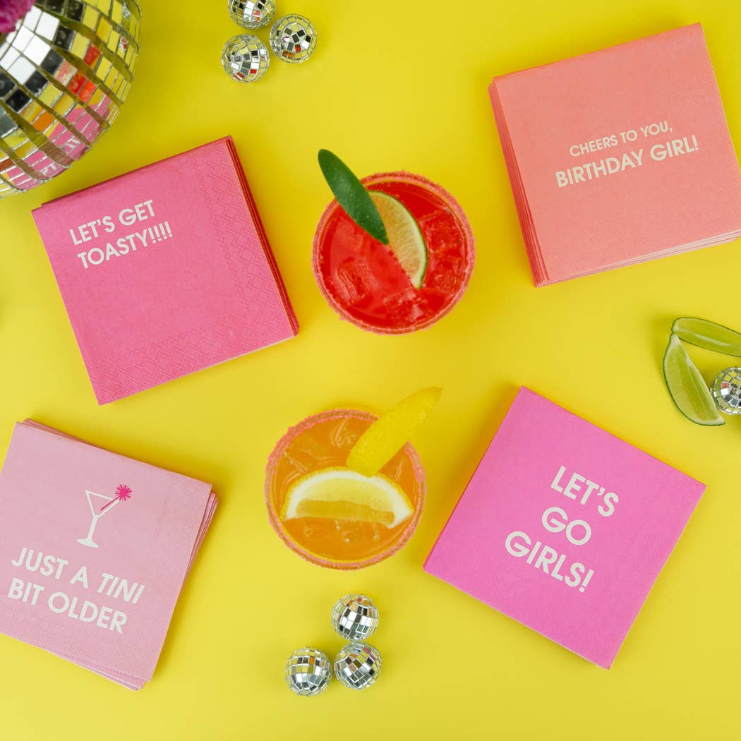 Just A Tini Bit Older - Birthday Cocktail Napkins