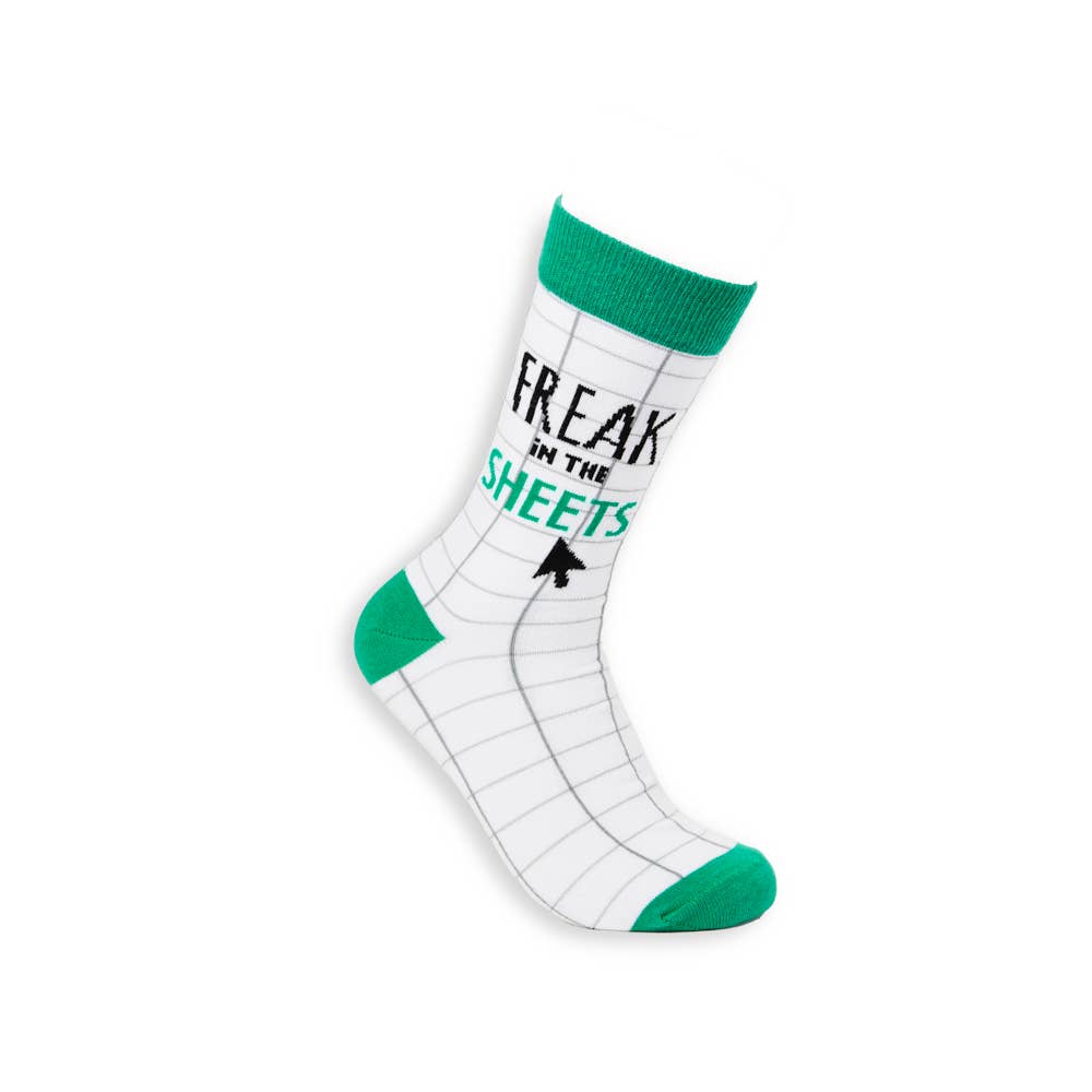 Unisex Freak In The Sheets Socks: 6 - 11