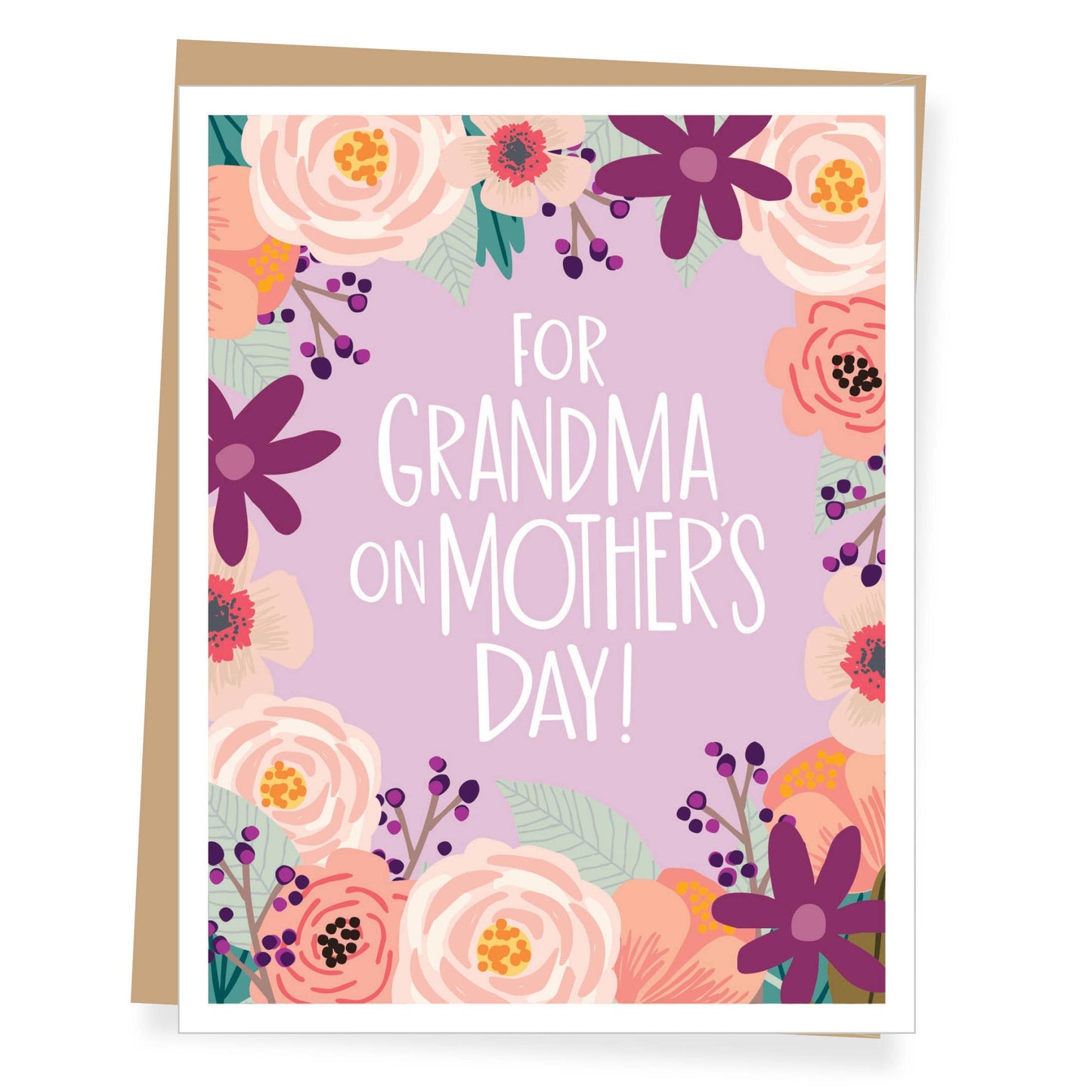 Floral Grandma Mother's Day Card