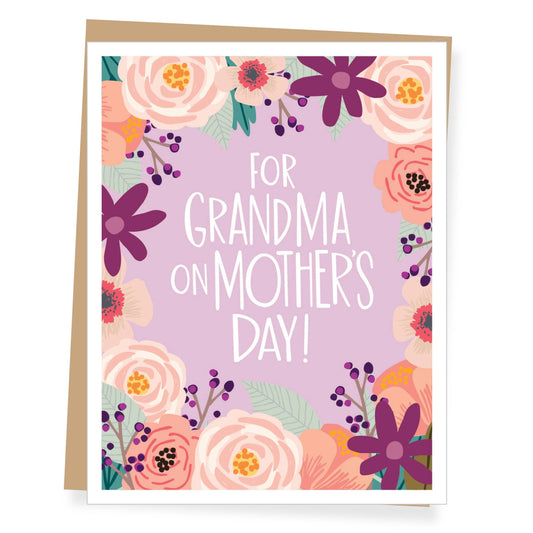 Floral Grandma Mother's Day Card