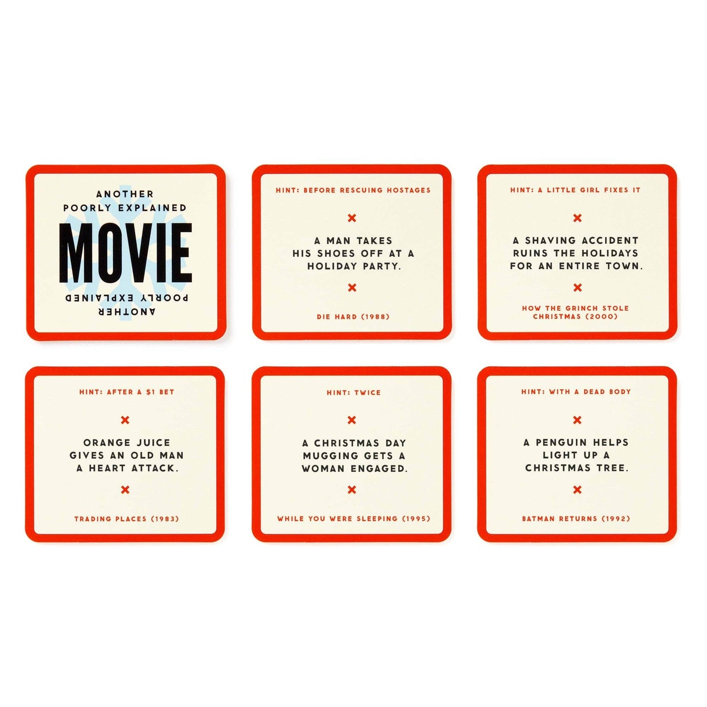 Brass Monkey Mini Poorly Explained Movies - Holiday Edition