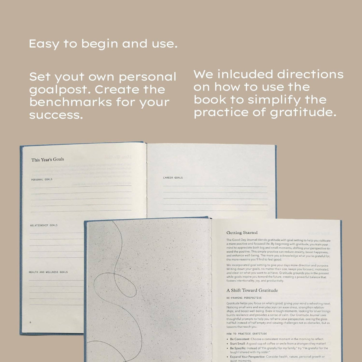 The Good Day Journal | Mindfulness & Gratitude Journal : Ocean Blue