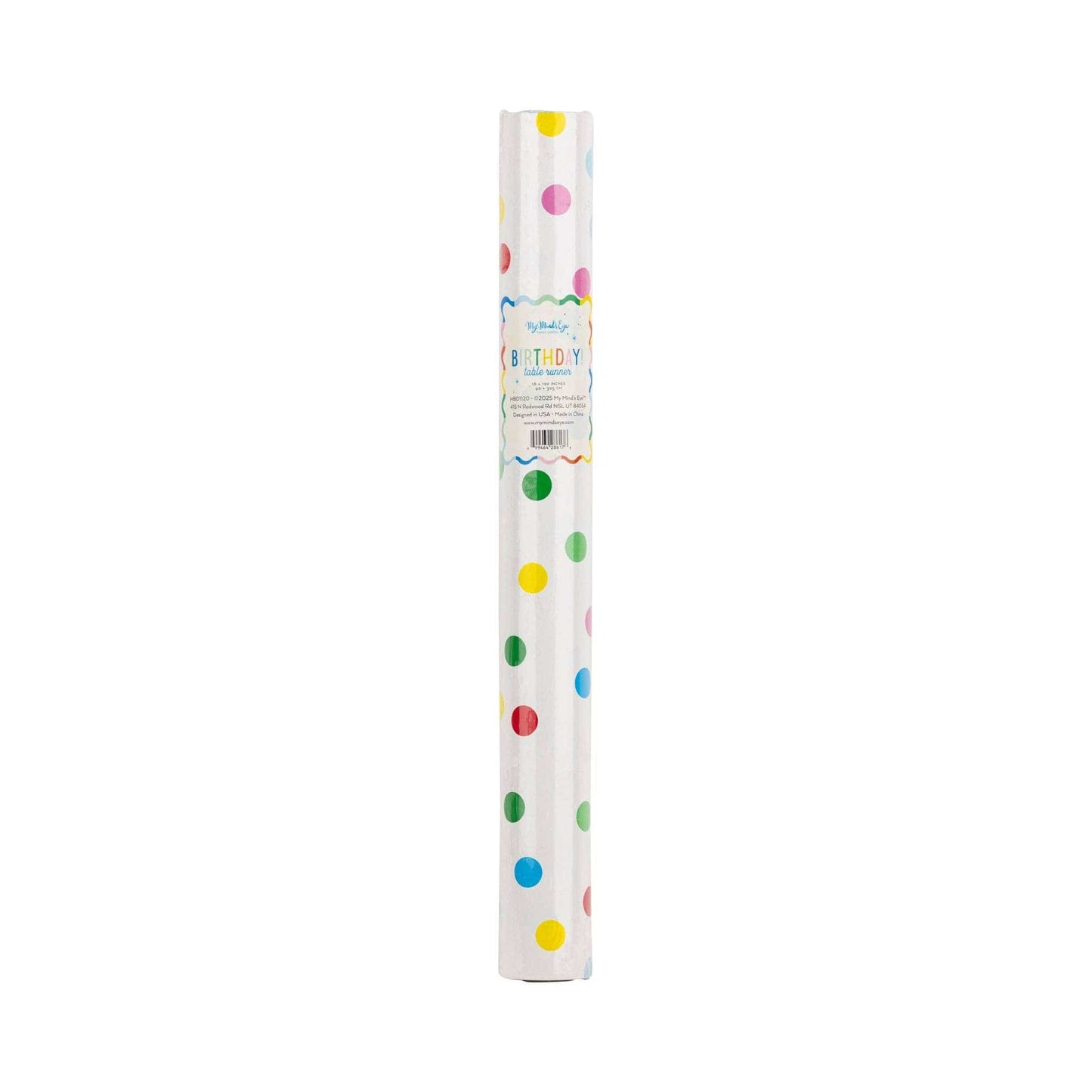 HBD1120 - Bright Birthday Polka Dot Table Runner