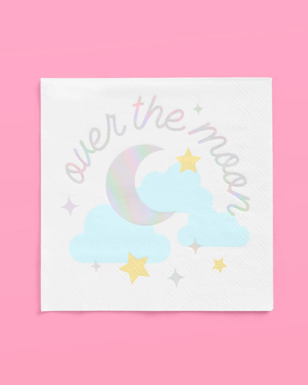 Over the Moon Napkins - 50 paper napkins baby shower