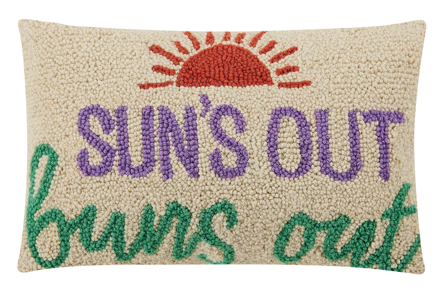 Sun's Out Buns Out Hook Pillow