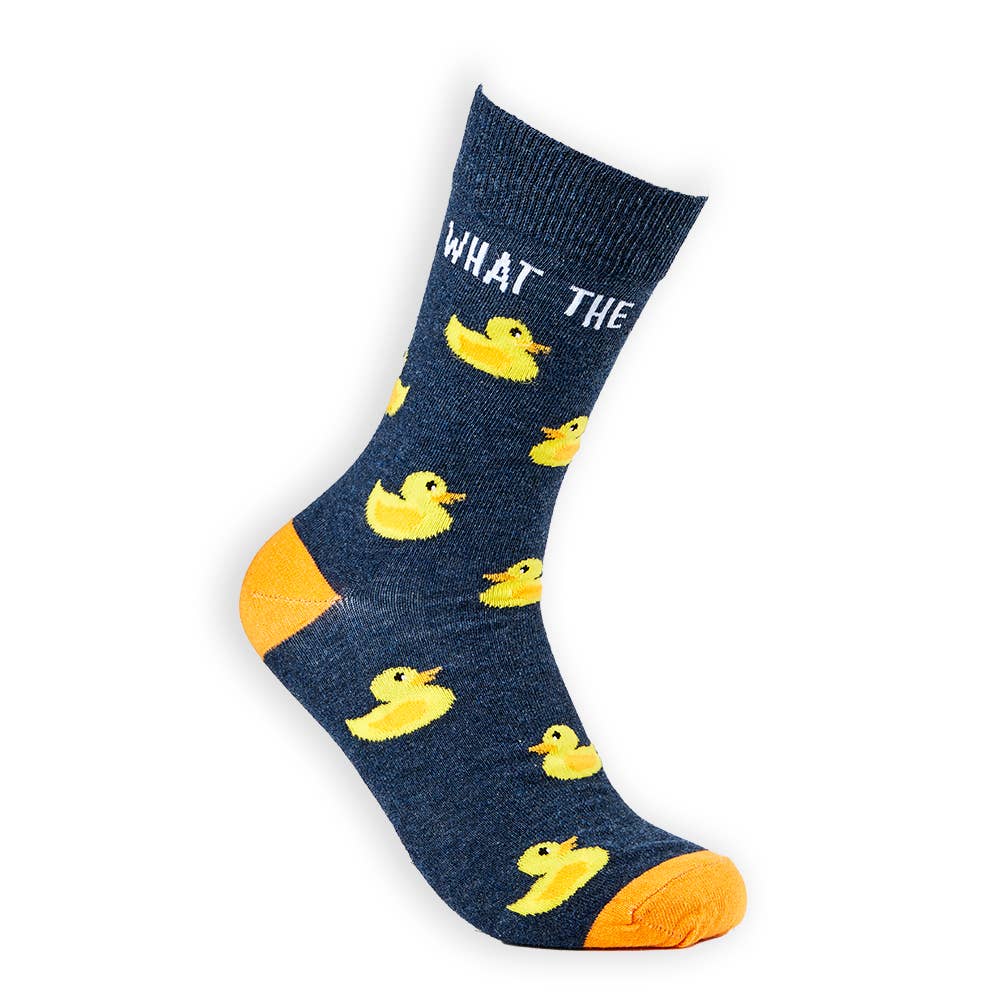 Unisex What The Duck Socks: 3-7