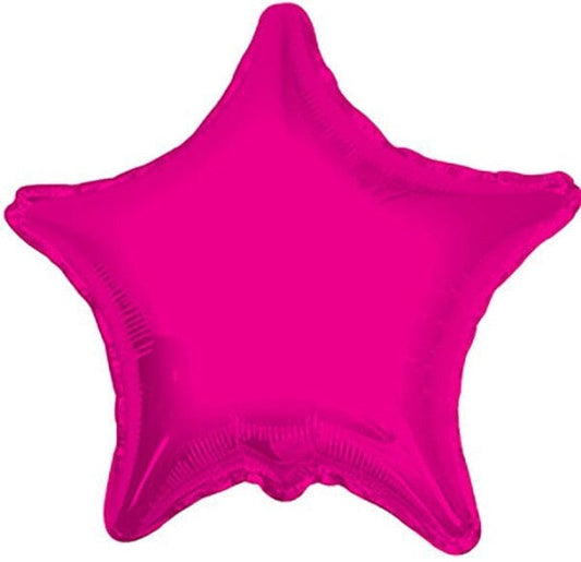 18" Hot Pink Star Balloon