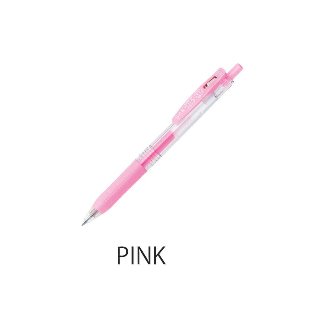【JAPANESE STATIONERY】ZEBRA SARASA CLIP GELPEN MILK COLOR PEG: Pink