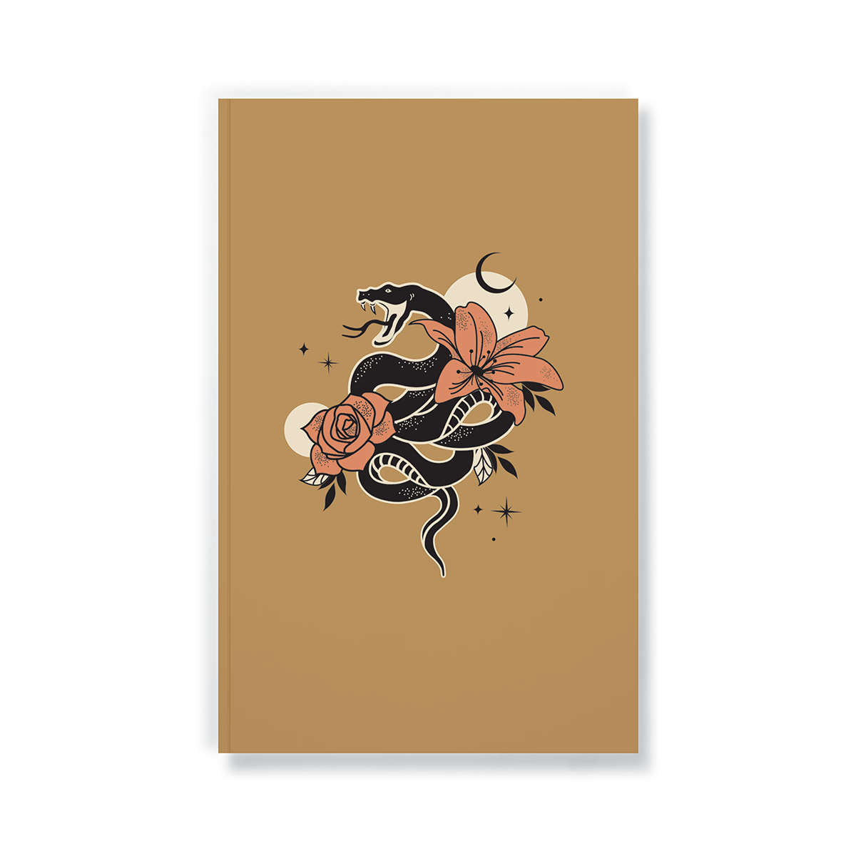 Serpent in the Flowers Layflat Notebook