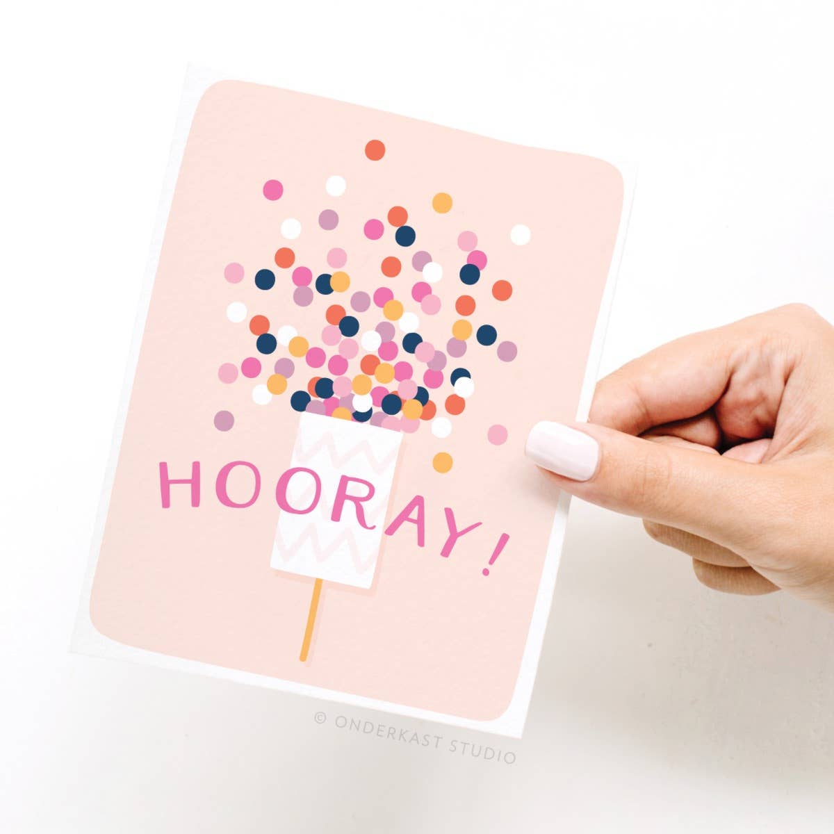 Hooray! Confetti Popper Greeting Card