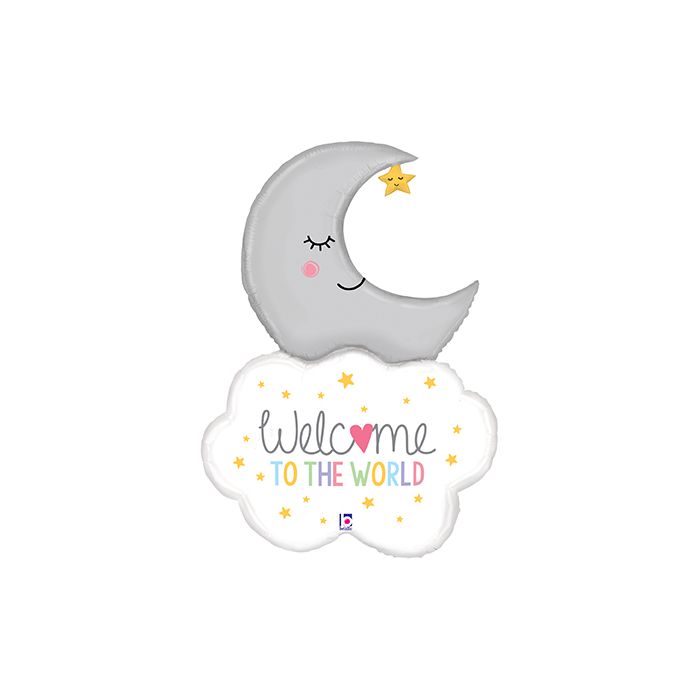 32" Welcome Baby Moon Balloon