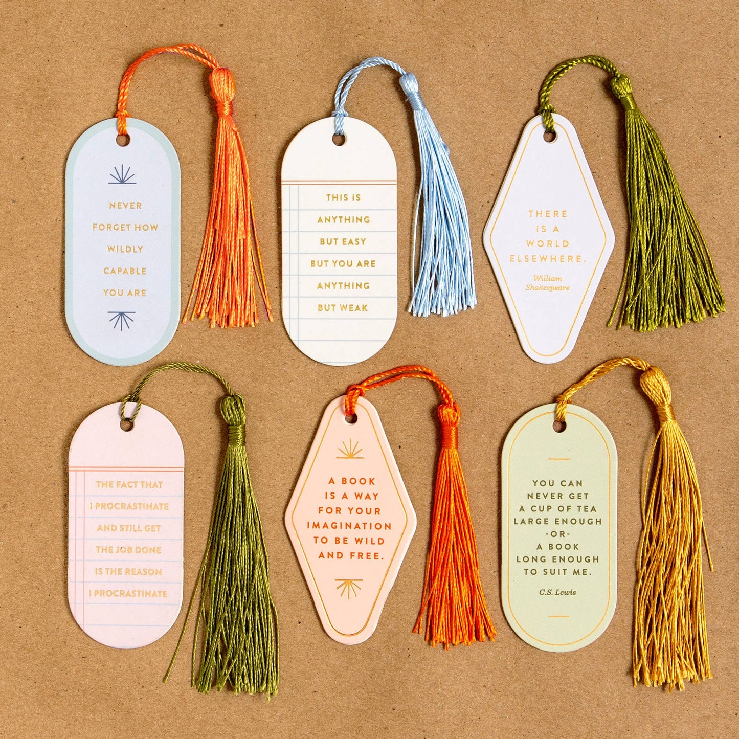 There Is A World Anything But Weak Vegan Leather Bookmark Leather Bookmark