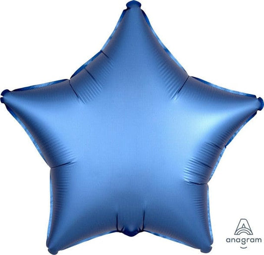 18" Satin Blue Star Balloon