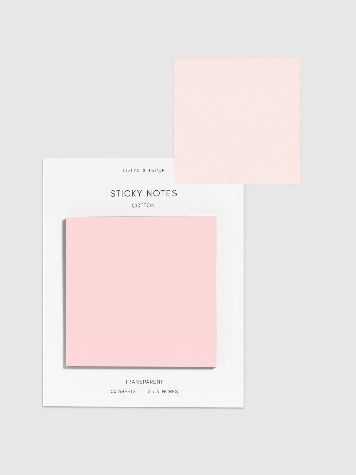 Transparent Sticky Notes: Cotton