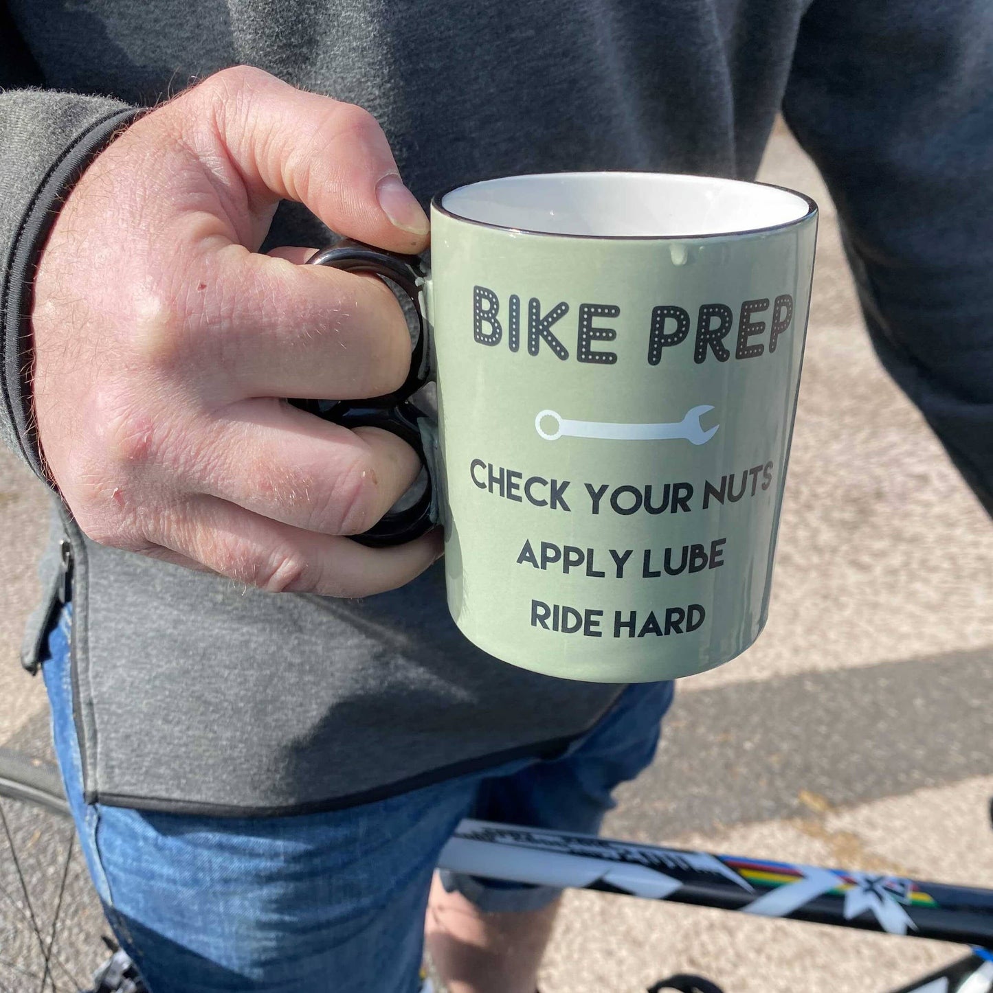 Bike Prep Novelty Bike Mug - Cycling Gifts For Men