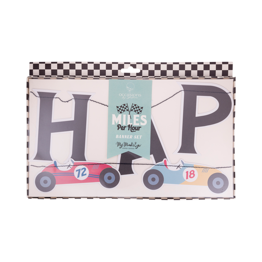 Miles per Hour - Happy Birthday Banner Set