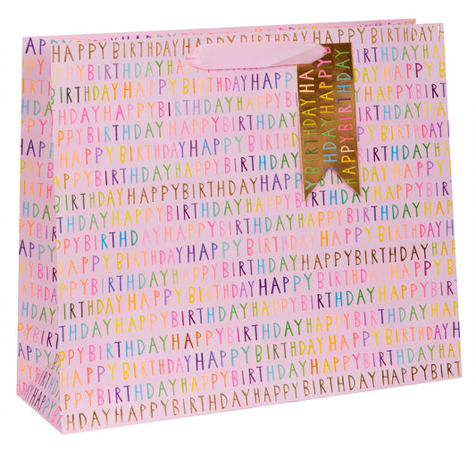 BAG LAND. SHOPPER PS H BDAY PINK