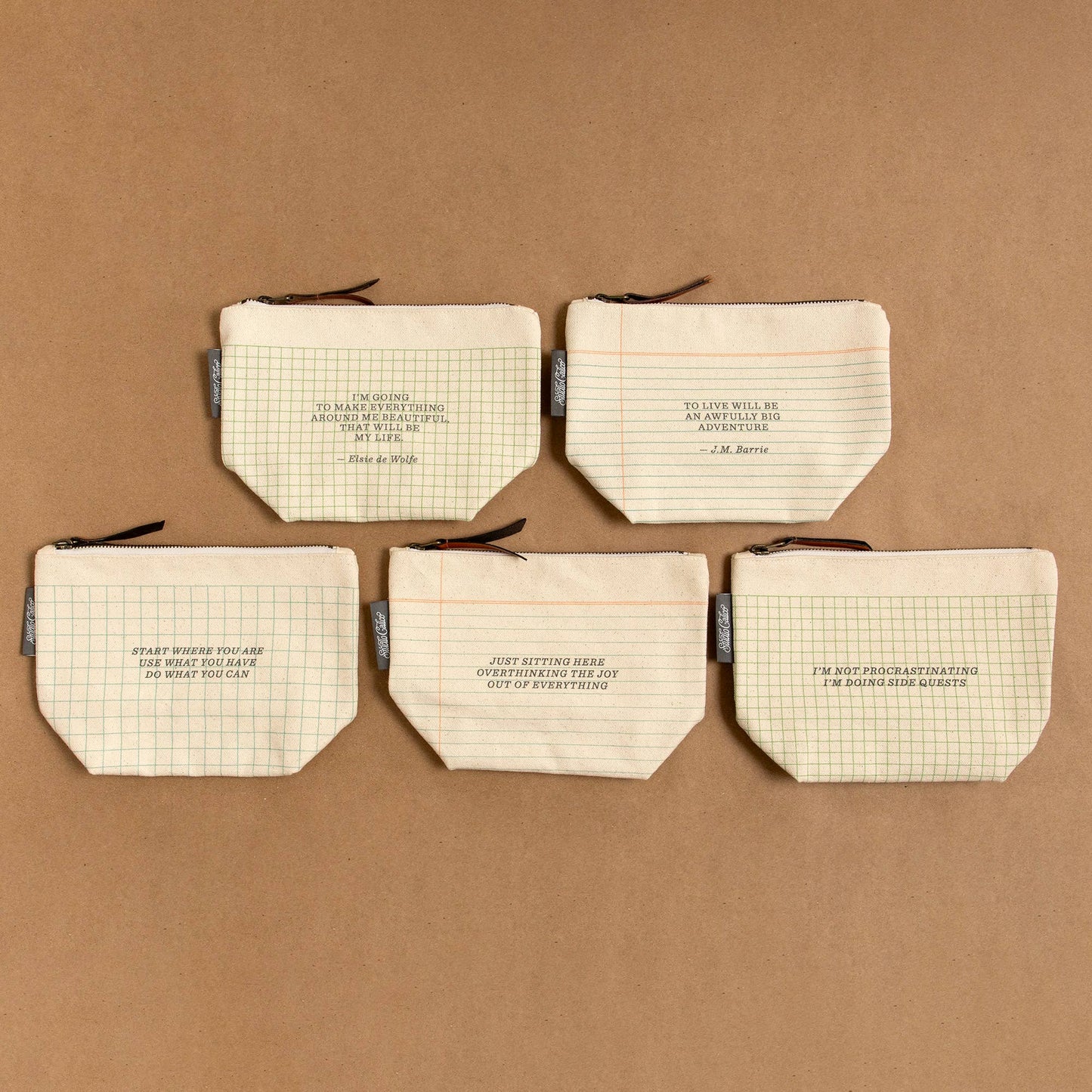 Do What You Can Overachiever Zippered Canvas Pouch
