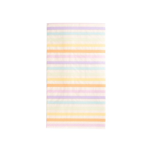 Rainbow Stripe Paper Dinner Napkin